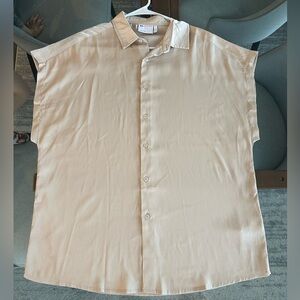 ASOS Casual Beige Button Down Shirt